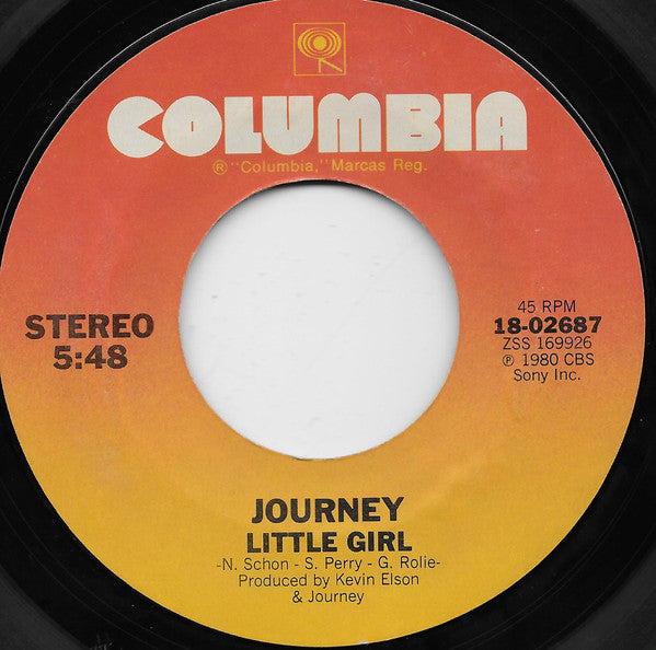Journey : Open Arms (7", Single, Styrene, Ter)