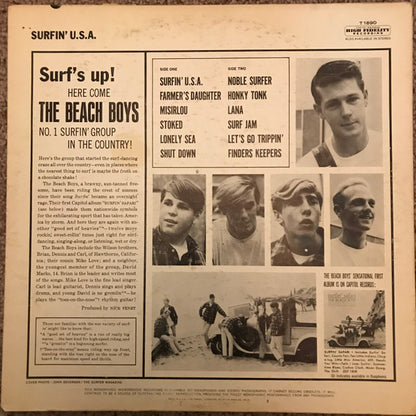 The Beach Boys : Surfin' U.S.A. (LP, Album, Mono, Scr)