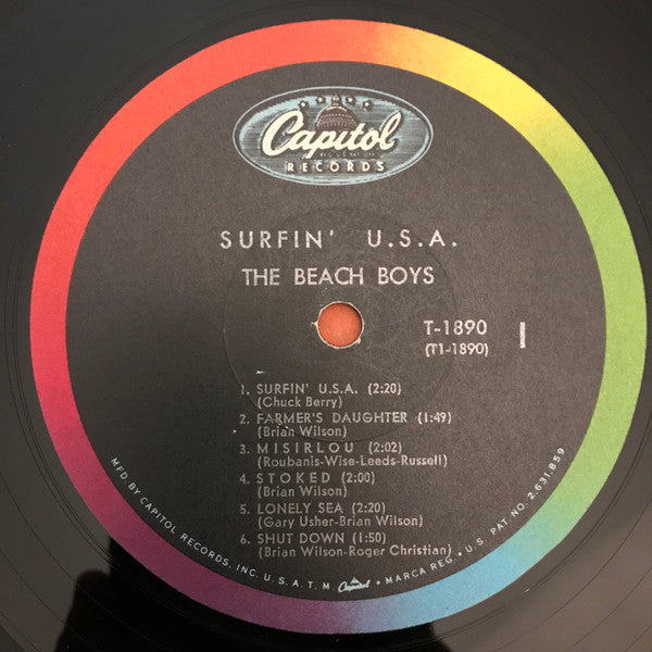 The Beach Boys : Surfin' U.S.A. (LP, Album, Mono, Scr)