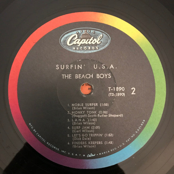 The Beach Boys : Surfin' U.S.A. (LP, Album, Mono, Scr)