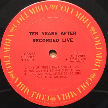 Ten Years After : Recorded Live (2xLP, Album, Pit)