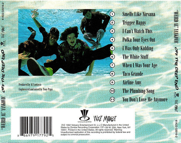 "Weird Al" Yankovic : Off The Deep End (CD, Album, RE, Son)