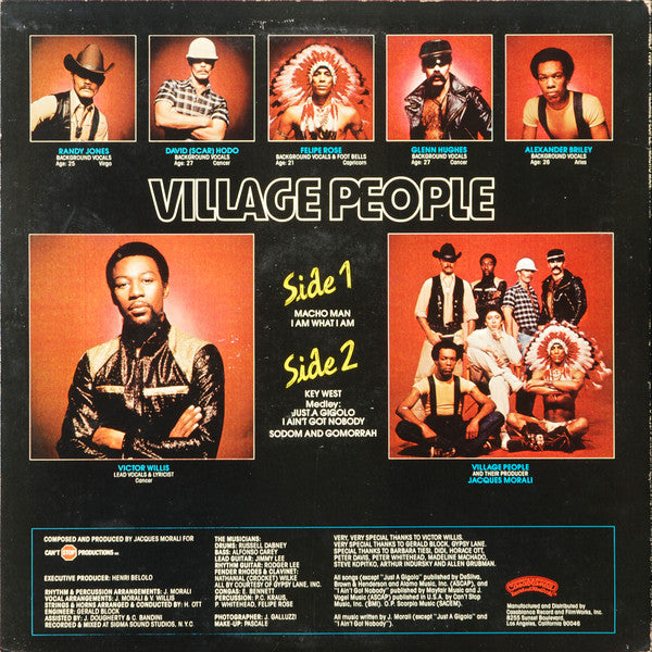 Village People : Macho Man (LP, Album, P/Mixed, Ter)