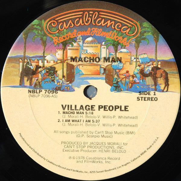 Village People : Macho Man (LP, Album, P/Mixed, Ter)