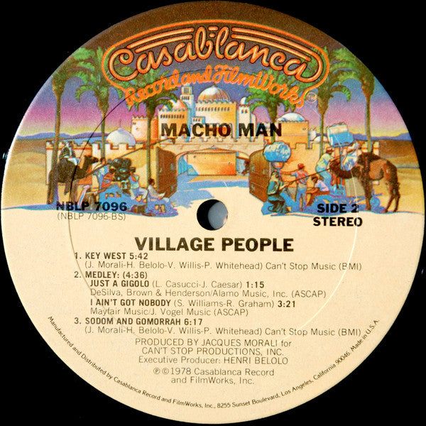 Village People : Macho Man (LP, Album, P/Mixed, Ter)