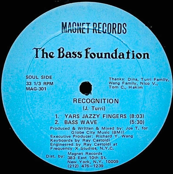 The Bass Foundation : Recognition (12", Blu)