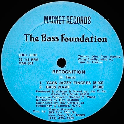The Bass Foundation : Recognition (12", Blu)