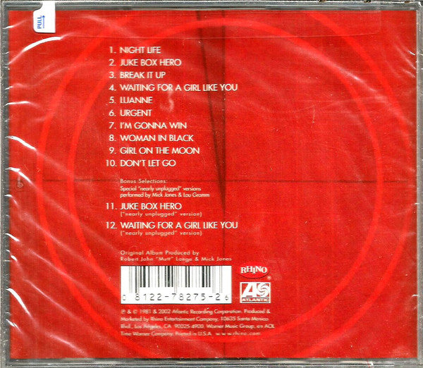 Foreigner : 4 (CD, Album, RE, RM, WEA)