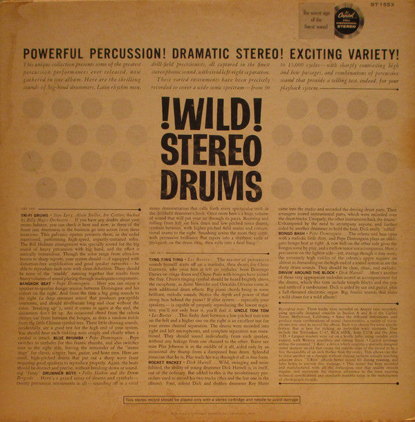 Various : Wild Stereo Drums (LP, Album, RP, Scr)