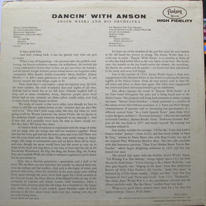 Anson Weeks And His Orchestra : Dancin' With Anson (LP, Album, Mono, Red)