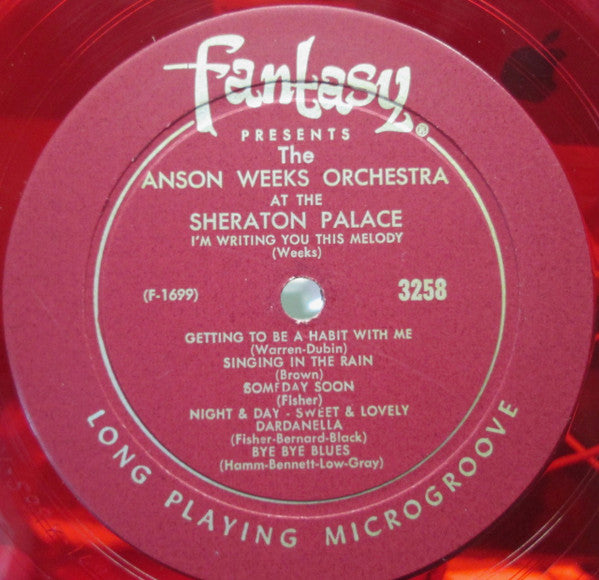 Anson Weeks And His Orchestra : Dancin' With Anson (LP, Album, Mono, Red)