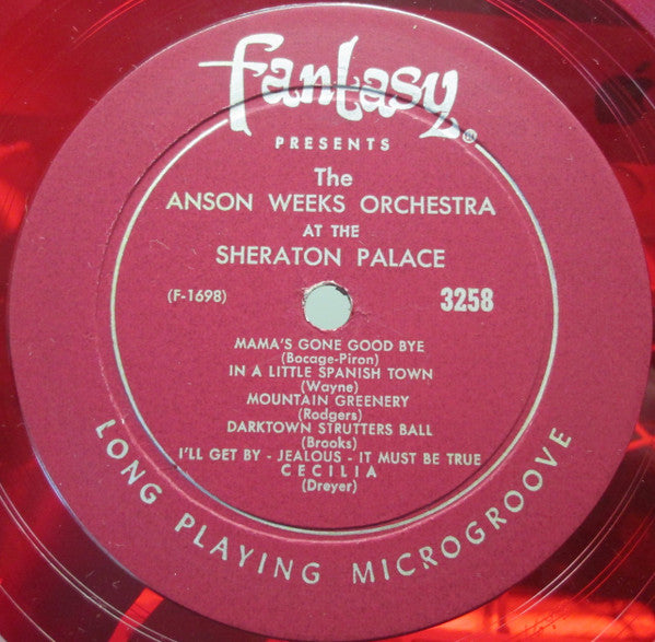 Anson Weeks And His Orchestra : Dancin' With Anson (LP, Album, Mono, Red)