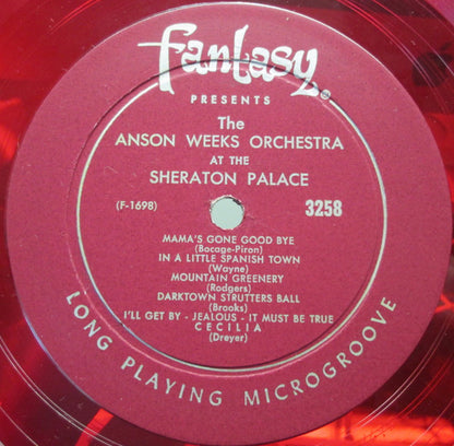 Anson Weeks And His Orchestra : Dancin' With Anson (LP, Album, Mono, Red)