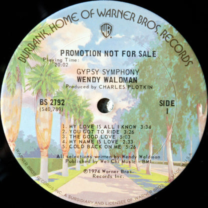 Wendy Waldman : Gypsy Symphony (LP, Album, Promo)
