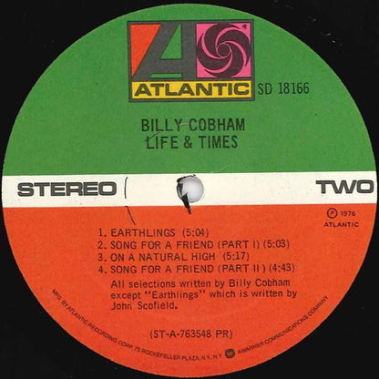 Billy Cobham : Life & Times (LP, Album, PR )