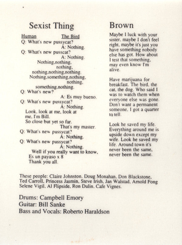 Sandyduncanselle* : Long Flat Pussy/Brown (7", Single)