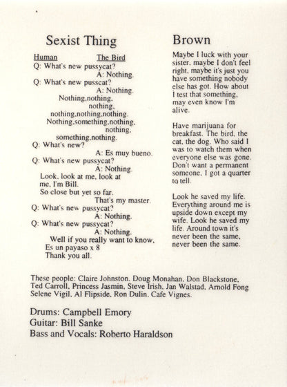 Sandyduncanselle* : Long Flat Pussy/Brown (7", Single)