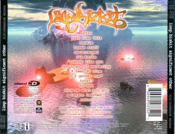 Limp Bizkit : Significant Other (CD, Album, Enh, RP)