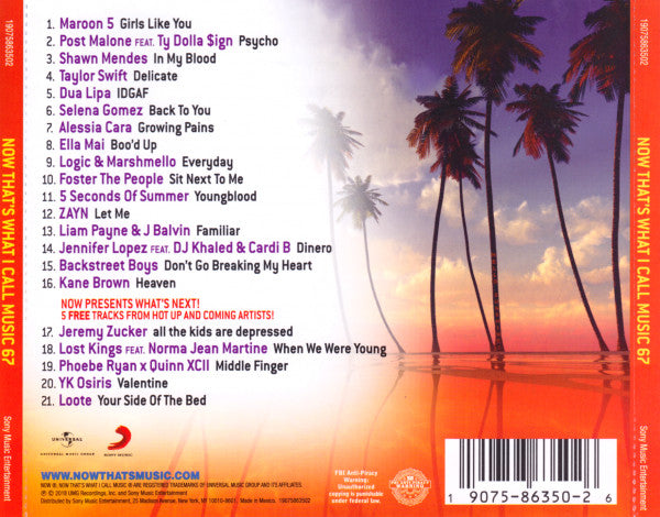 Various : Now That's What I Call Music! 67 (CD, Comp)