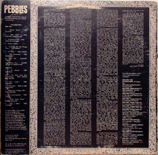 Various : Pebbles Volume 2 (LP, Comp, Mono, RE, Unofficial)