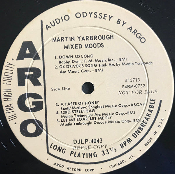 Martin Yarbrough : Mixed Moods (LP, Mono, Promo)