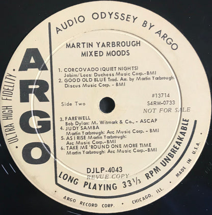 Martin Yarbrough : Mixed Moods (LP, Mono, Promo)