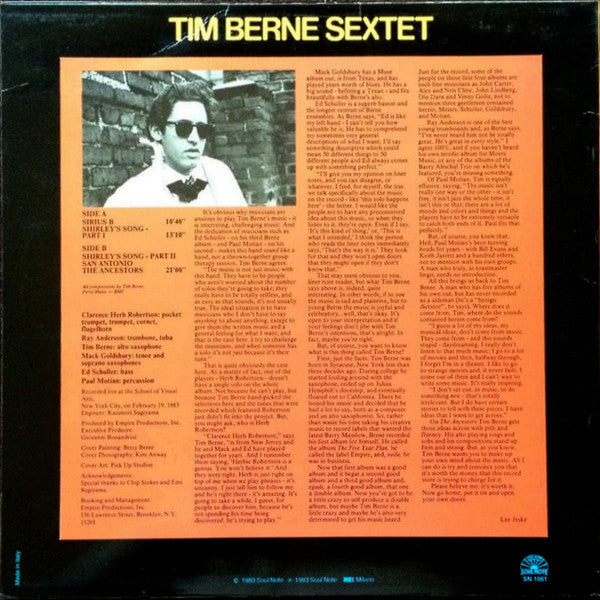 Tim Berne Sextet : The Ancestors (LP, Album)