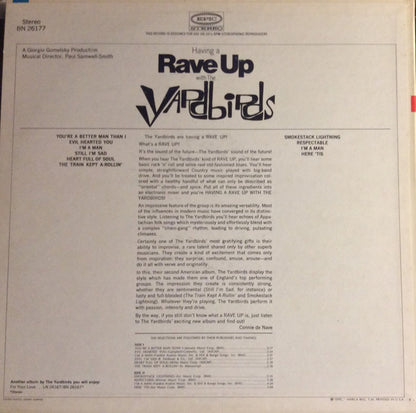 The Yardbirds : Having A Rave Up With The Yardbirds (LP, Album)