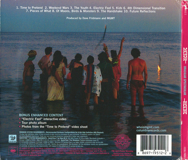 MGMT : Oracular Spectacular (CD, Album, Enh, Gat)