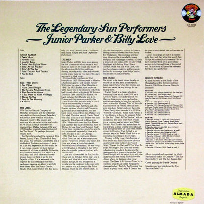 Junior Parker* / Billy Love* : The Legendary Sun Performers (LP, Comp, Mono, "Mo)