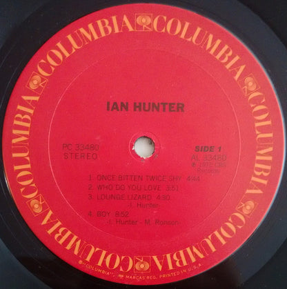 Ian Hunter : Ian Hunter (LP, Album, Pit)