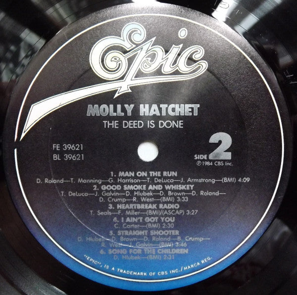 Molly Hatchet : The Deed Is Done (LP, Album, Car)