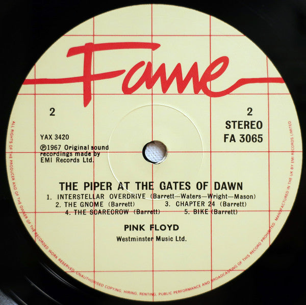 Pink Floyd : The Piper At The Gates Of Dawn (LP, Album, RE)