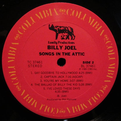 Billy Joel : Songs In The Attic (LP, Album, RE, Ter)