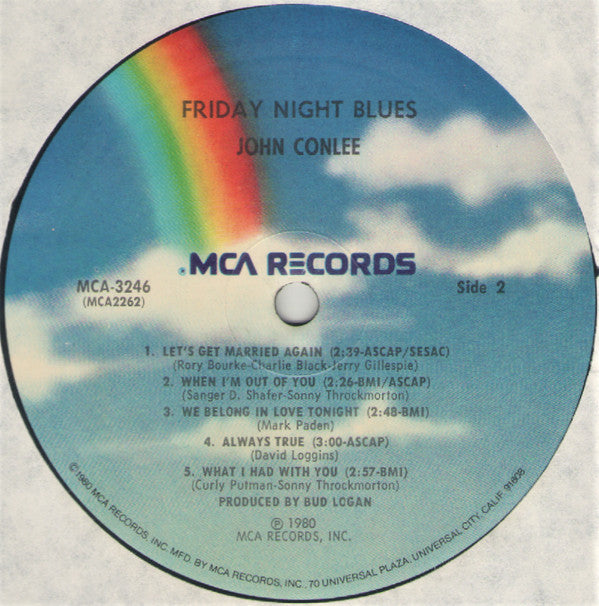 John Conlee : Friday Night Blues (LP, Album, Pin)