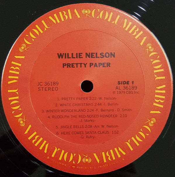 Willie Nelson : Pretty Paper (LP, Album, Emb)