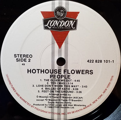 Hothouse Flowers : People (LP, Album, Spe)