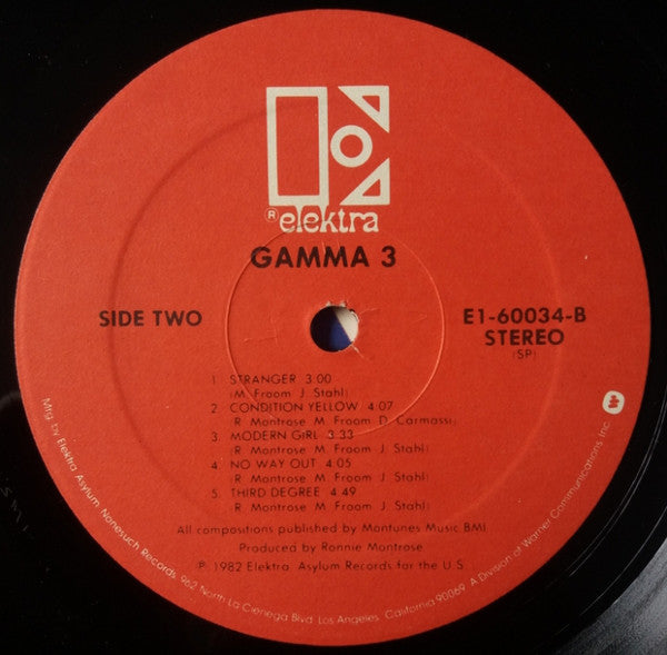 Gamma (5) : Gamma 3 (LP, Album, Spe)