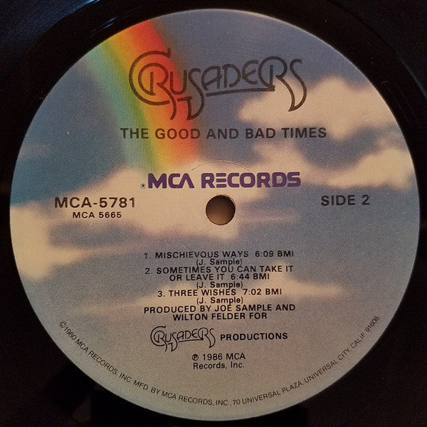 Crusaders* : The Good And Bad Times (LP, Album, Glo)