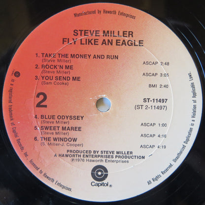 Steve Miller Band : Fly Like An Eagle (LP, Album, Gol)