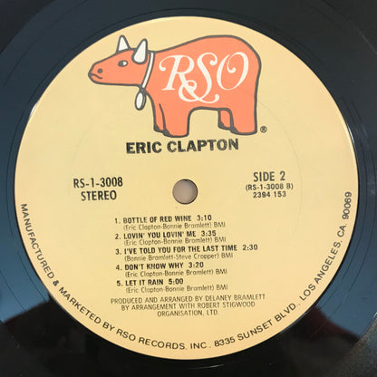 Eric Clapton : Eric Clapton (LP, Album, RE, Pit)