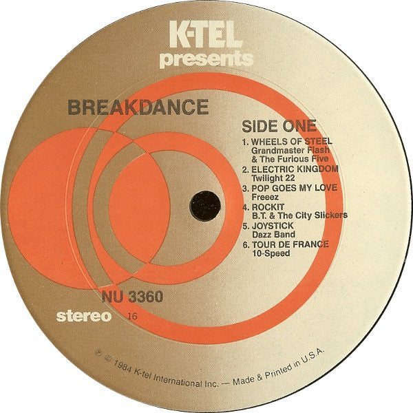 Various : Breakdance -The Best Music For Breaking (LP, Album, Comp, 16 )