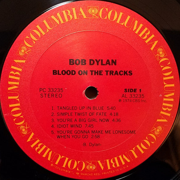 Bob Dylan : Blood On The Tracks (LP, Album, Pit)