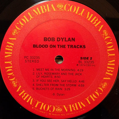 Bob Dylan : Blood On The Tracks (LP, Album, Pit)