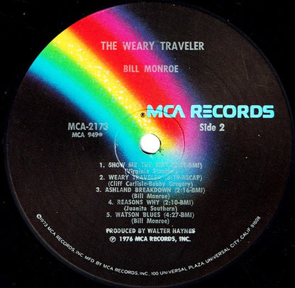 Bill Monroe : The Weary Traveler (LP, Album)