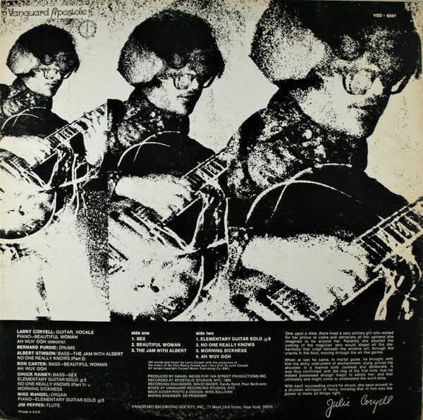 Larry Coryell : Coryell (LP, Album, Pit)