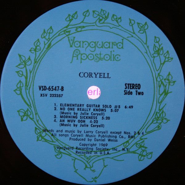 Larry Coryell : Coryell (LP, Album, Pit)