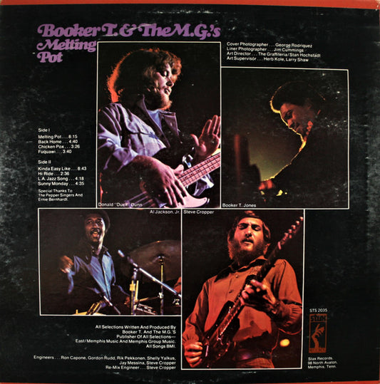 Booker T. & The M.G.'s* : Melting Pot (LP, Album, Ter)