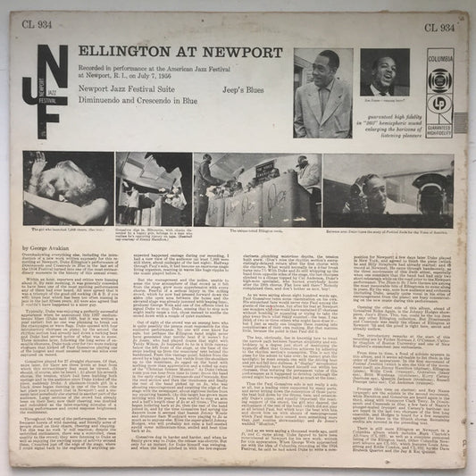 Duke Ellington And His Orchestra : Ellington At Newport (LP, Album, Ter)