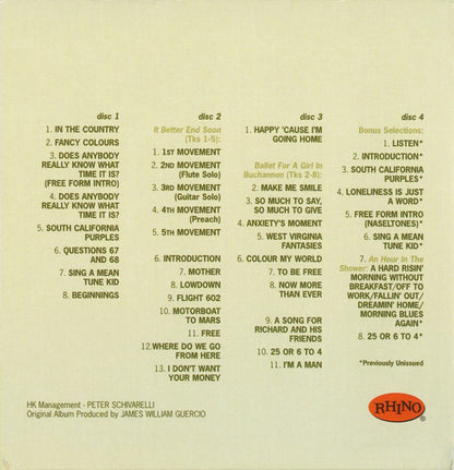 Chicago (2) : At Carnegie Hall (Volumes I, II, III And IV) (4xCD, Album, Club, RE, RM + Box)